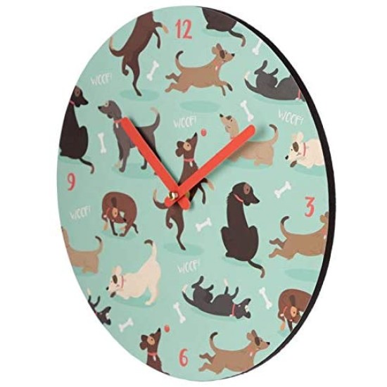 Orologio da parete 30cm - Woof - Cani